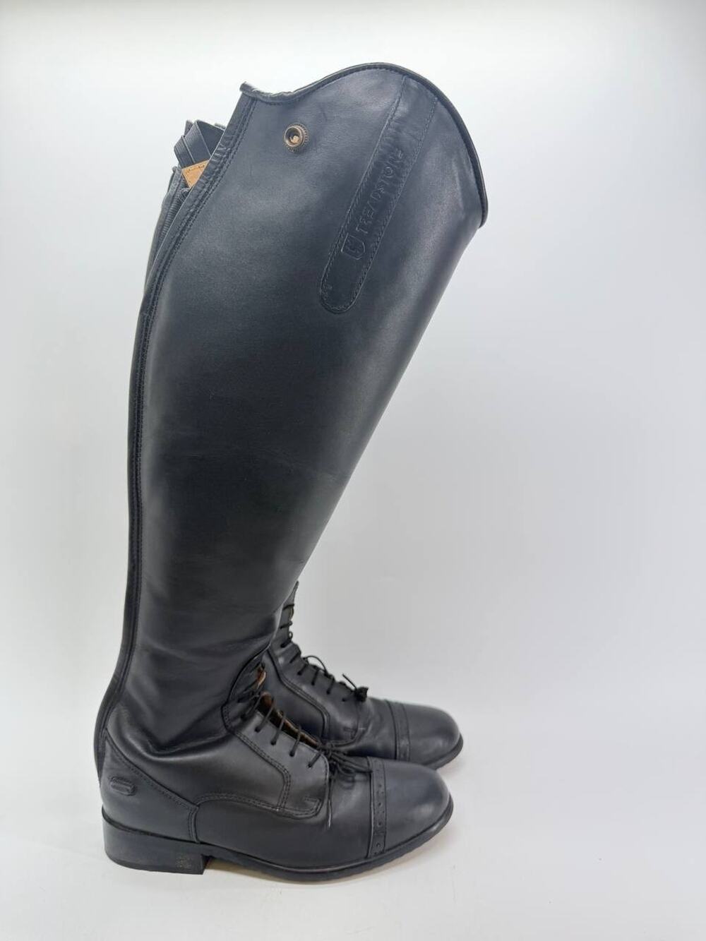 Treadstone Women’s Black Leather Tall Field Riding Boots Size 6R Equestrian